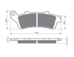 Goldfren Bremseklosser - Honda Klosser bak