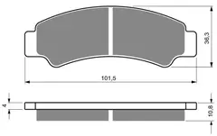 Goldfren Bremseklosser - CF Moto C Force, U Force, Z Force