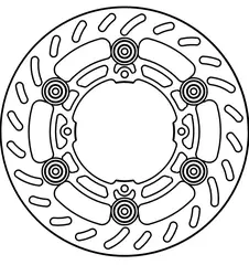 GoldFren Bremseskive F- Yama YZ125, 08-&gt; Front, 2008-&gt;