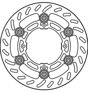 GoldFren Bremseskive F- Yama YZ125, 08-&gt; Front, 2008-&gt;