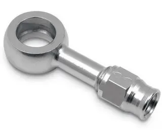 Goodridge Banjo Rett Ext - Chrome 3/8&quot;X24, 10mm, 600 Slange