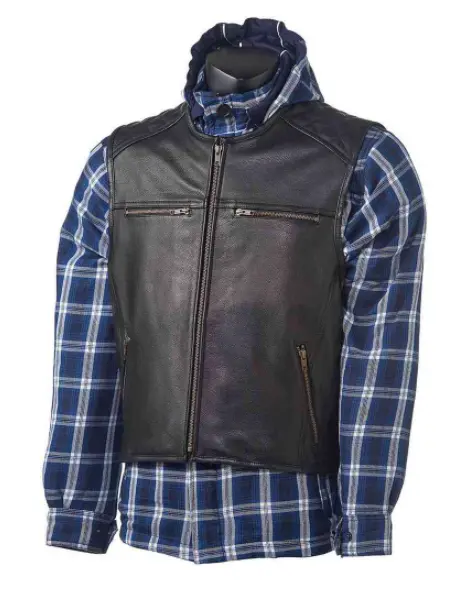 Grand Canyon Glide Skinnvest 10XL Svart - 100% Okseskinn 