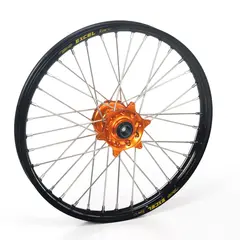 Haan Framhjul 19x2,50 - KTM 950/990 Sort Ring/Eiker,Oransje Nav/Nippler