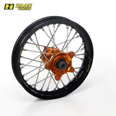 Haan Bakhjul 18x4,25 KTM LC8 950/990,R.U Sort Ring/Eiker, Oransje Nav/Nippler