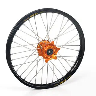 Haan Framhjul 21x1,85 - KTM 950/990 Sort Ring/Eiker, Oransje Nav/Nippler