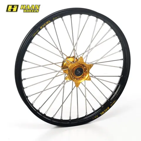 Haan Framhjul FT - 19x2,50 - RMZ 450 Sort Ring, Gull Nav, Flat Track