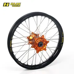 Haan Bakhjul 12x1,60- GG/HQ/KTM 65cc Sort Ring, Oransje Nav