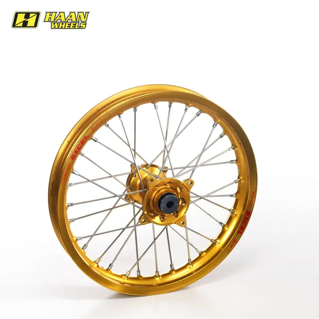 Haan Framhjul 21x1,85- Yamaha Tenere/XTZ Gull Felgring/Nav, Std. Eiker/Nippler 