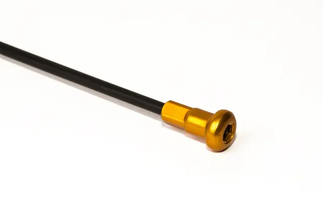 Haan Bakhjul 17x5.00 - GG/KTM/HU/HQ Gull Ring/Nipp, Blått Nav, Sorte Eiker 