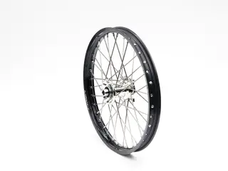 REX 21x1,60 Suzuki Framhjul - 22mm aksel RMZ 250/450, 05-&gt;  Sort Ring, S&#248;lv Nav