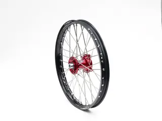 REX 21x1,60 - Honda Framhjul - 20mm Sort Ring, R&#248;dt Nav, CR125/250-CRF250++
