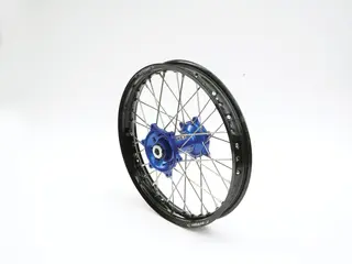 REX 18x2,15 Yamaha Bakhjul - 25mm aksel Svart Ring/ Bl&#229;tt Nav WR/YZF250/450 09-&gt;