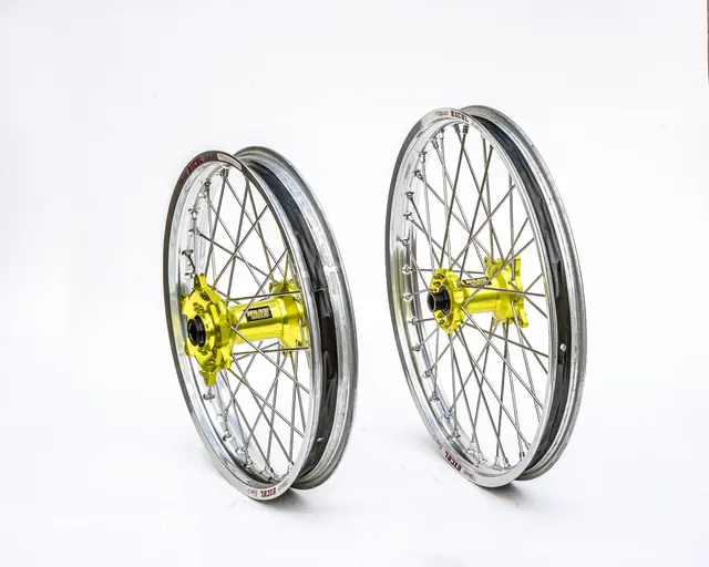 Haan Framhjul 21x1,60 - Triumph Sort Ring/Eiker/Nippler, Gult Nav 