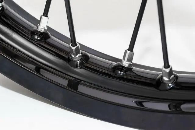 Haan Bakhjul 17x5.00 - GG/KTM/HU/HQ Sort Ring/ Nav/Eiker/Nippler,20mm Aksel 