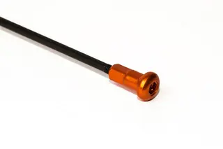 Haan Eikesett (Haan) - 17x3,50, SM GG/HU/HQ/KTM,Sorte eiker,Oransje Nippler