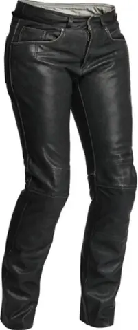 Halvarssons Seth MC-Bukse Dame Sort geiteskinn