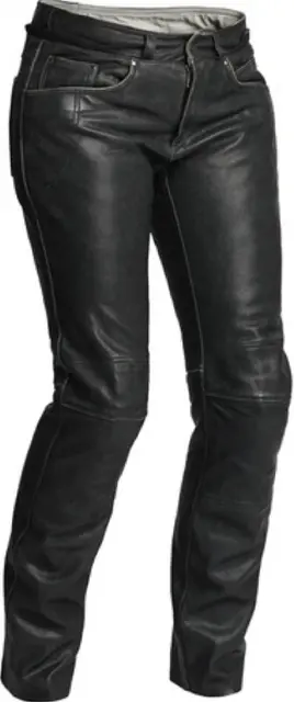 Halvarssons Seth MC-Bukse Dame 36 Sort geiteskinn 