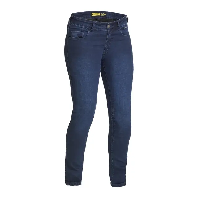 Lindstrands MC-Bukse til Dame 34 Slim-Fit Jeans Rone Blå 