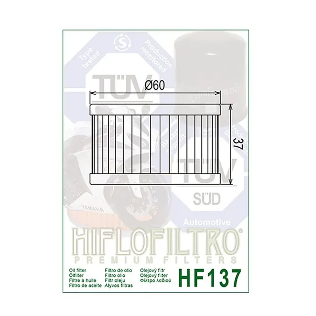 Hiflo HF137 Oljefilter Suzuki/CCM/Sachs 
