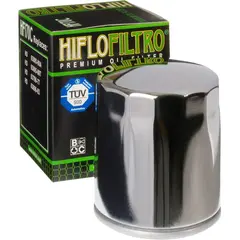 Hiflo HF170CS Oljefilter Chrome Harley Davidson XL883/1000/1200, FLHS/T, FXR/FXS