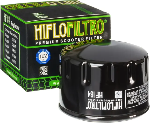 Hiflo HF184 Oljefilter Aprilia/Gilera Peugeot/Piaggio 