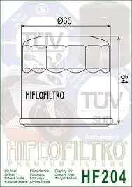 Hiflo HF204 Oljefilter Arctic Cat/Honda Kawasaki/Triumph/Yamaha 