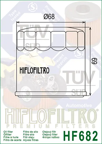 Hiflo 131 Oljefilter CF Moto/Hyosung/Quadzilla/Goes/Apache ATV