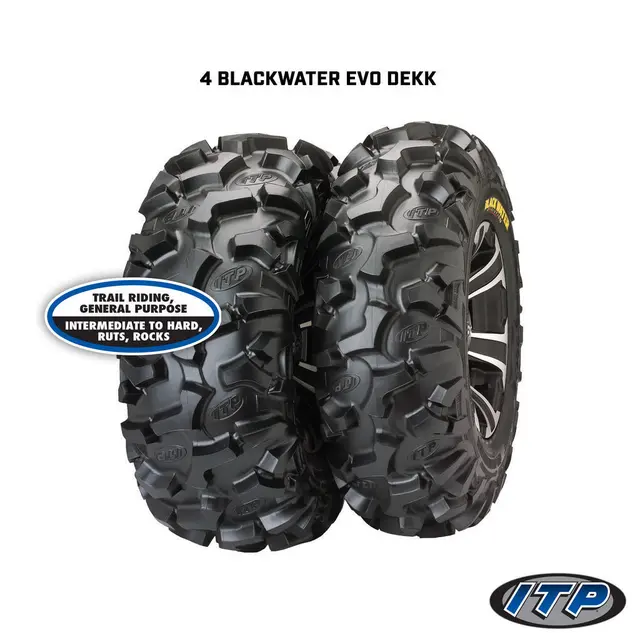 Hjulpakke 1 - Polaris 4x4 - 28"/14" ITP Blackwater NHS, ITP Hurricane 