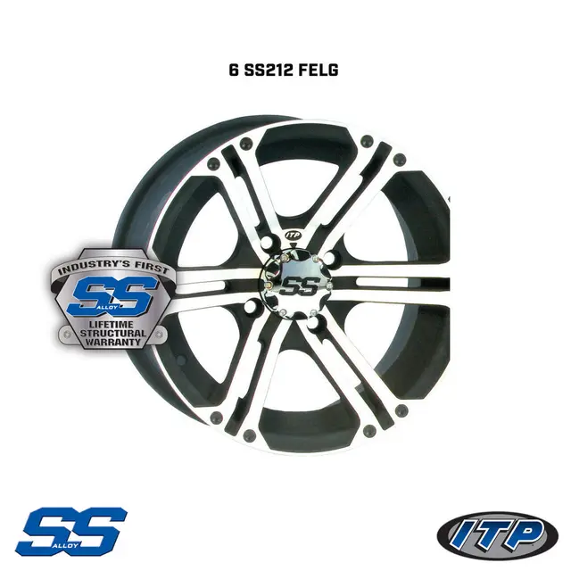 Hjulpakke 3 - Polaris 6x6 - 28"/12" ITP MudLite XL NHS, ITP SS212 