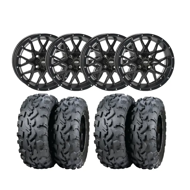 Hjulpakke 4 - Can-Am 4x4 - 26"/12" ITP Bajacross XD E4, ITP Hurricane 