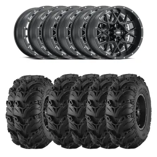 Hjulpakke 20 - Can-Am 6x6 - 14'' ITP Mud Lite 2 E4, ITP Hurricane Sort