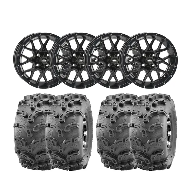 Hjulpakke 56 - Can-Am 4x4 Wanda P375 E4, ITP Hurricane - Sort 