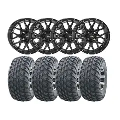 Hjulpakke 57 - Polaris 4x4 - 26&quot;/14&quot; Wanda VS3020 Storm E4, ITP Hurricane