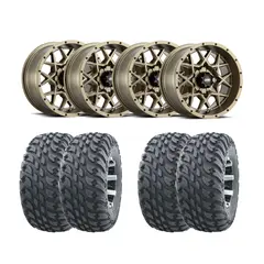 Hjulpakke 58 - Can-Am 4x4 - 26"/14'' Wanda VS3020 E4, ITP Hurricane - Bronse