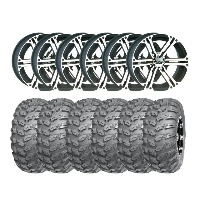 Hjulpakke 60 - Can-Am 6x6 - 25"/12" Wanda P3035, ITP SS212 - Matt Sort 