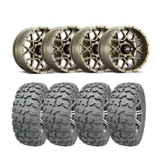 Hjulpakke 67 - Can-Am 4x4 - 27"/14'' Wanda P3036 E4, ITP Hurricane - Bronse