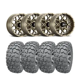 Hjulpakke 67 - Can-Am 4x4 - 27"/14'' Wanda P3036 E4, ITP Hurricane - Bronse