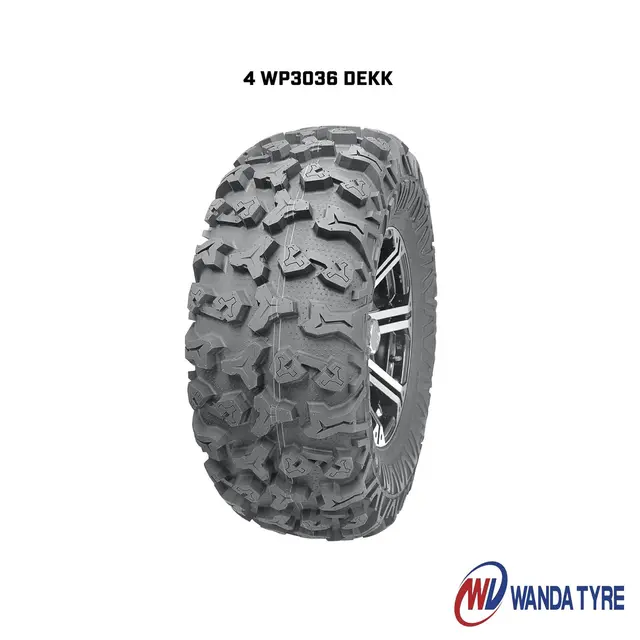 Hjulpakke 69 - Can-Am 4x4 - 28"/15'' Wanda P3036 E4, ITP Hurricane - Svart 