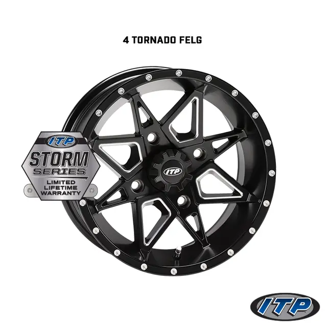 Pigghjulpakke 71 - Polaris 4x4 - 26"/14" Wanda VS3020 Storm E4, ITP Tornado 