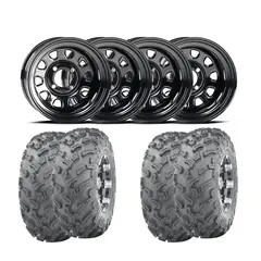 Hjulpakke 96 - Can-Am 4x4 - 26&#39;&#39;/12&#39;&#39; Wanda WP3006, ITP Delta, Svart St&#229;l