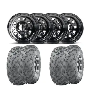 Hjulpakke 96 - Can-Am 4x4 - 25&#39;&#39;/12&#39;&#39; Wanda WP3006, ITP Delta, Svart St&#229;l