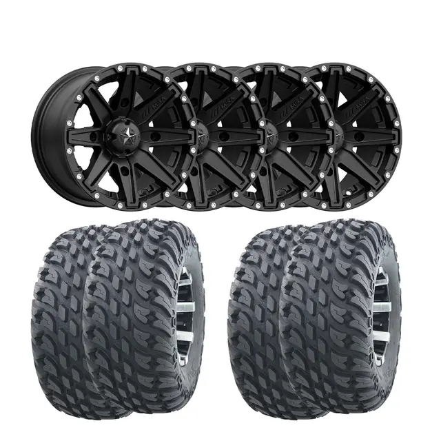 Hjulpakke 98 - Polaris 4x4 - 27"/14" Wanda VS3020 Storm E4, MSA M33 Clutch 
