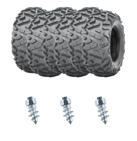 Piggdekk-pakke 6x6 - Wanda WP350 + ST15 Løse piggede dekk, E4 Veigodkjent