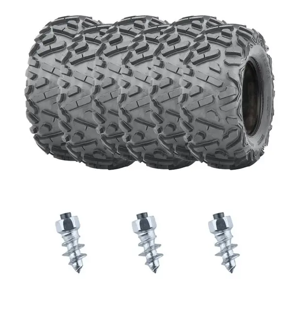 Piggdekk-pakke 6x6 - Wanda WP350 + ST15 25 x 8/10-12, E4 Veigodkjent 