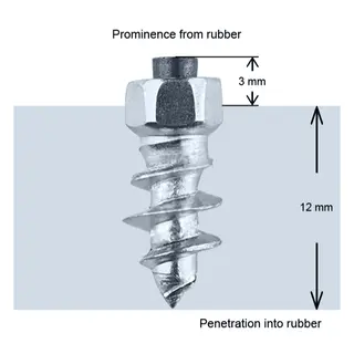 Piggdekk-pakke 6x6 - WP3020 Storm + ST15 L&#248;se piggede dekk, E4 Veigodkjent