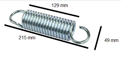 Iron Baltic Fjær skjær /skyveramme Fjær mellom skjær og skyveramme 