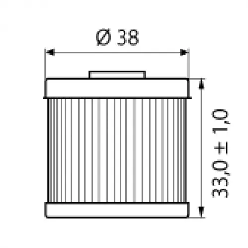 ISON 116 Oljefilter - Honda, Husqvarna+ CRE,CRF,TRX,TC,TE,TXC '-2018 