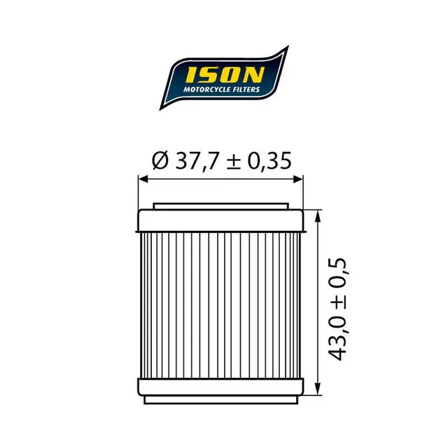 ISON 142 Oljefilter - Yamaha, TM, HM YZ250F,YZ400F,YZ426F,WR400F,WR426F 