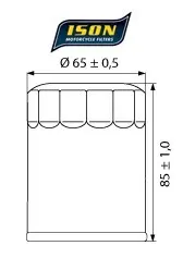ISON 148 Oljefilter - Yamaha, TGB FJR1300,425,525,550 