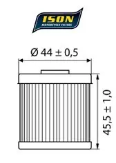 ISON 154 Oljefilter - Husqvarna 250/410/450/510/610cc 